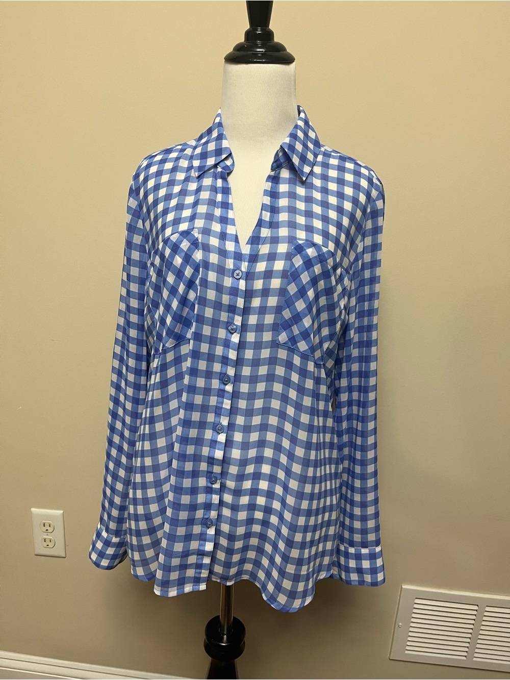 The Portofino shirt. Express Blue & White Gingham Button-Down Shirt